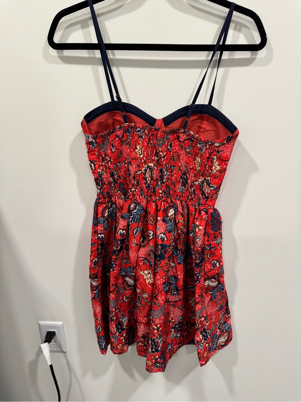 Red Pattern Dress - Picture 2 of 3
